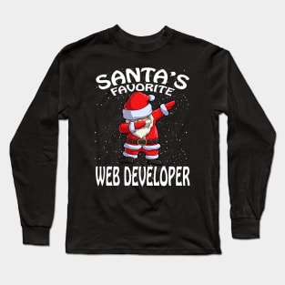 Santas Favorite Web Developer Christmas Long Sleeve T-Shirt